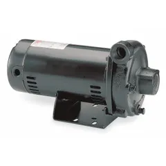 Straight centrifugal pump for water transfer, circulation, and boosting applications. Powered by a 1 HP, 115/230V AC motor with an ODP enclosure. Delivers a maximum head of 113 ft. Features a 1-1/4 in intake and 1 in discharge.