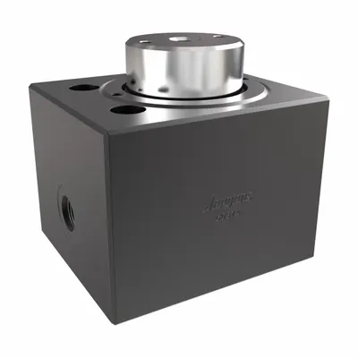 JERGENS Hydraulic Cylinder: Single Acting, 15,700 lbf Nominal Capacity, 1/2 in Stroke Lg - Block Body Hydraulic Cylinders