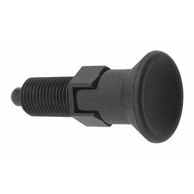 KIPP Indexing Plunger: Locking, Steel, 5/8"-11 Thread - Locking Pull-Knob Indexing Plungers