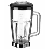 WARING COMMERCIAL Blender Container with Lid and Blade: 48 oz Container Capacity, Black/Clear (MPN CAC19)