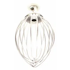 This 60 qt capacity wire whip is a mixing attachment for HOBART commercial mixers. It is compatible with models HL600, HL600C, HL661, and HL662. The wire whip is used for aerating and blending light mixtures such as eggs, cream, and batters in foodservice operations.
