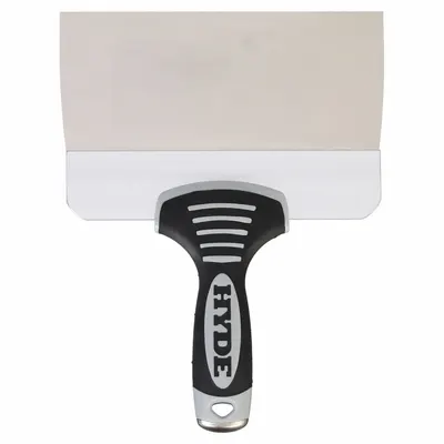 HYDE Taping Knife: Bld. Mat. Stainless Steel, Hdl. Mat. Plastic - Corrosion-Resistant Spreading Tools
