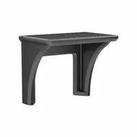 CORTECH Wall-Mount Desk: Black, 29 in Overall Ht, 36 in Overall Wd, 24 in Overall Dp, Wall Mount (MPN 7603BK)