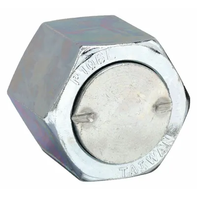 PARKER Compression Fitting Cap: 1/4 in OD Size, 9/16"-18 Thread Size, O-Ring Face Seal - O-Ring Face Seal Steel Compression Fittings