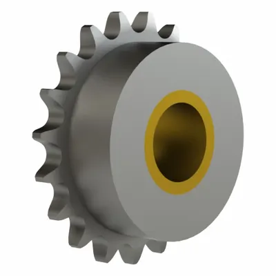 BREWER MACHINE & GEAR Idler Sprocket: For 60 Chain Size, Steel, 11 Teeth - Needle Bearing Idler Sprockets with Hub
