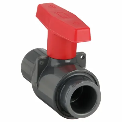 SPEARS Manual Two-Way Ball Valve: 3/4 in, PVC, Straight, Socket x Socket, Std Port Ball Port - PVC Ball Valves