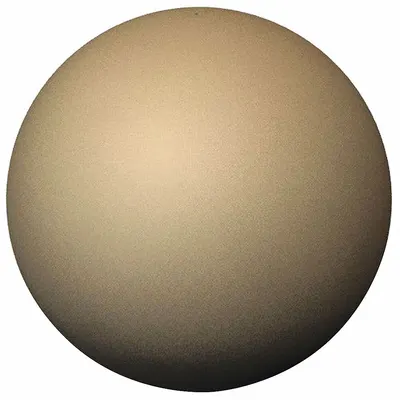PETERSEN MFG Decorative Bollard: Sphere Shape, Beige, 36 in Overall Ht - Spherical Decorative Bollards