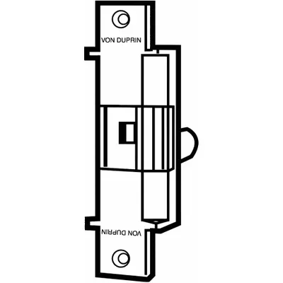 VON DUPRIN 6221 24V US32D CON Combination Cylindrical & Mortise Electric Strike - Combination Cylindrical & Mortise Electric Strikes