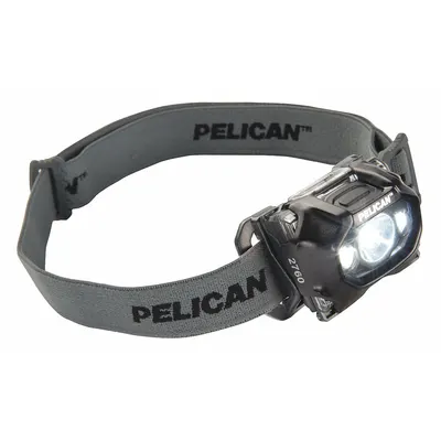 PELICAN Headlamp: 289 lm Max. Brightness, 11 hr Max Run Time, 101 m Max Beam, 3 Light Outputs - Headlamps