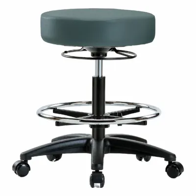 OEM Stool: Vinyl, Ht Range 19 3/4 in to 27 3/4 in, 17 in Seat Wd, 17 in Seat Dp - Vinyl Lab Stools