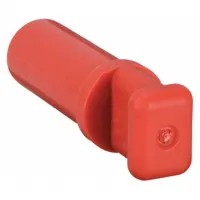 Push-to-connect polymer cap for sealing 12 mm OD tubing in pneumatic or fluid-handling systems. Overall length 45 mm. Pack of 10