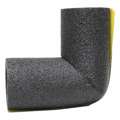 FROSTKING Pipe Fitting Insulation: Polyethylene, Slit with Adhesive, 3/8 in Thick - Polyethylene Elbow Insulation