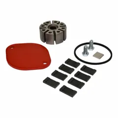 Rotor group kit for rebuilding Fill-Rite FR700V series fuel transfer pumps. Includes rotor key. Compatible with FR701V model. Used to replace worn rotor components in industrial and agricultural fueling operations.