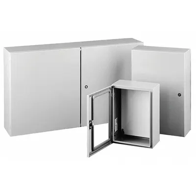 HOFFMAN Enclosure: Steel, 36 in x 24 in x 12 in, NEMA 12/13/4, Solid Cover - Steel Washdown Enclosures