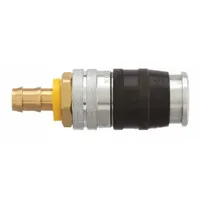 PARKER Quick Connect Hose Coupling: 3/8 in Body Size, 3/8 in Hose Fitting Size, Push-to-Connect (MPN EZ-371-6PL)