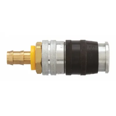 PARKER Quick Connect Hose Coupling: 3/8 in Body Size, 3/8 in Hose Fitting Size - Industrial Interchange Steel Quick-Connect Air Coupling Bodies