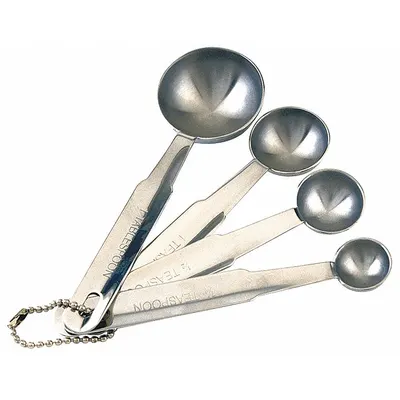 CRESTWARE Measuring Spoon Set: Dry/Liquid, 0.25 tsp_0.5 tsp_1 tsp_1 tbsp Capacity - Measuring Spoon Sets