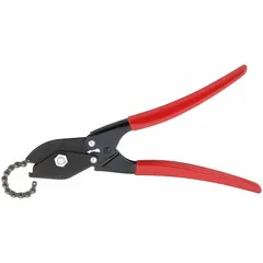 One-stroke chain cutter designed for cutting glass tubing with outer diameters from 1/4 in to 3/4 in. Suitable for laboratory, industrial, and maintenance tasks requiring clean, precise cuts on glass tubes. Not intended for metal or plastic tubing.