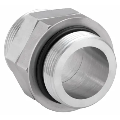 PARKER Metal Pipe Straight: Union, 2 in x 2 in, Male Threaded x Male x SAE Threaded - High Pressure Precision Pipe Fittings