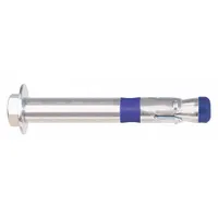 These DEWALT hex-head sleeve anchors are designed for fastening fixtures, brackets, and equipment to concrete, brick, or block. Each anchor has a 1/2 in diameter and 3-1/2 in overall length, constructed from steel with a zinc-plated finish and external hex drive. Supplied in a 50-pack