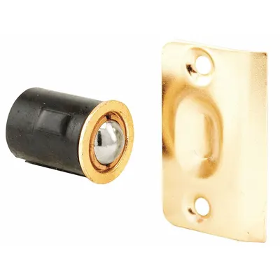 PRIME-LINE Closet Door Ball Catch/Strike: Steel, 2 1/8 in Overall Ht - Locks & Latches