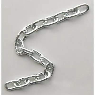 Dayton Straight Chain: Carbon Steel, 880 lb Working Load Limit, Straight - Welded Straight-Link Tailgate Chains