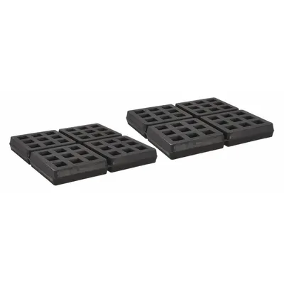 MASON Vibration Isolator Pad: Neoprene, Waffle Pad Top, 6 in Lg, 6 in Wd, 3/4 in Ht - Vibration-Isolating Pads & Sheets