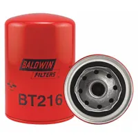 Spin-on oil filter with cellulose media for engine lubrication systems. Features 3/4"-16 thread, 5 3/8 in height, 3 11/16 in diameter, and an 8 psid bypass valve. Suitable for use in Bobcat vehicles