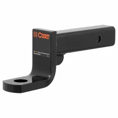 This CURT ball mount is a non-adjustable towing component made from carbon steel with a powder-coated, chip-resistant finish. It features a 1-1/4 in compatible ball shank diameter and is rated for Class IV applications. Suitable for connecting a trailer coupler to a vehicle hitch receiver for towing trailers, boats, or equipment.