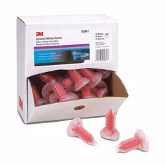Mixing nozzle for two-part adhesives, sealants, and coatings. Ensures thorough blending of reactive components during dispensing. Pack of 300.