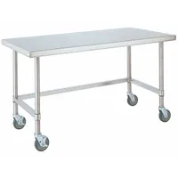 Table: 30 in Overall Wd, 34 in Overall Ht, 6 ft Overall Lg, Stainless Steel, 750 lb Load Capacity (MPN GRMWT307US)