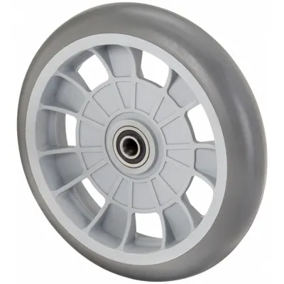 B & P MANUFACTURING Solid Wheel: 10 in Wheel Dia., 2 1/2 in Wheel Wd, Polyurethane - Flat-Free Polyurethane Foam Wheels