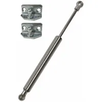 Gas Spring: M8 Thread Size, 606 mm Ext Lg, 40 lbf Force, Ball Socket End Fittings Included (MPN AN042-383*)