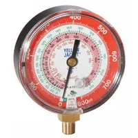 YELLOW JACKET High Side Gauge: High Side Gauge, 0 psi to 800 psi, Non-Liquid Filled, 3 1/8 in Dia (MPN 49133)