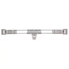 Polymer ledge for plastic shelving, designed for front-to-back placement. Includes 1 divider/ledge. Color: Taupe. Manufacturer part number: MQL24-2S. Used to organize and separate items on a shelf, preventing sliding or mixing in commercial kitchens, healthcare storage, and industrial supply rooms.