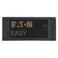 Memory card for storing program data and system parameters in Easy E4 series industrial control systems. Enables backup, transfer, and recovery of configuration files in automation environments.