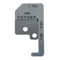Replacement Blade Set: 25/32 in Overall Lg, Steel, Less than 6 in, 10F552, 45-098, L-5361