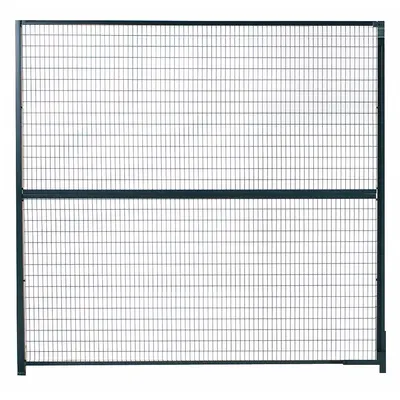 WIRECRAFTERS Stacking Panel: 8 ft H x 9 ft W x 1 1/4 in D, Gray - WireCrafters Woven-Wire Partition Components
