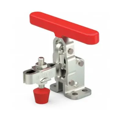 DE-STA-CO Manual Hold-Down Toggle Clamp: Std Vertical Handle, Flange Base Mounting - Standard Toggle Clamps
