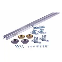 NATIONAL GUARD Track Kit: 94 1/2 in Lg, 2 in Wd, 1 in Ht, 75 lb Max Wt, Top (MPN SLAL-75-BP-96)