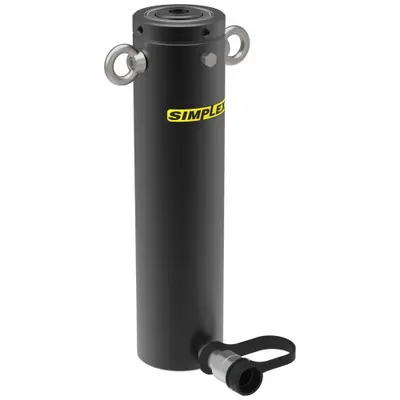 SIMPLEX Lock Nut Hydraulic Ram: 35 ton Nominal Capacity, 12 in Nominal Stroke Lg - General Purpose Lock Nut Rams