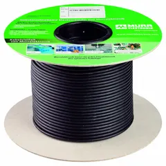 Continuous flexing control cable with 3 conductors of 24 AWG copper, PVC jacket rated 300 V, length 1,640 ft. Gasoline resistant, CSA certified. Minimum bend radius 5 x OD fixed, 10 x OD flexible. No ground. Suitable for industrial automation and machinery requiring repeated flexing.