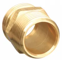 Garden Hose Adapter: 3/4 in x 3/4 in Fitting Size, Male x Male, Rigid, 33 mm Overall Lg (MPN 4X072)