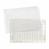 CAPLUGS 96-Well Microplates with Lids: Sterile, 96 Wells, 0.37 mL, 85 mm Dia, Square, Polystyrene (MPN 222803001FE1)