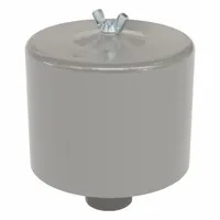 SOLBERG Filter Silencer: 1 1/2 in Inlet Size, 85 scfm, 6.63 in Overall Ht, 6 in Outside Dia, Paper (MPN F-18P-150)