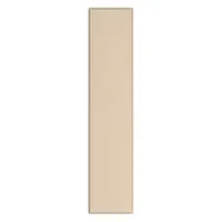 This pilaster is a structural component for commercial restroom partition systems, providing support between toilet compartments. It features a steel construction with a honeycomb inner core for strength and reduced weight. The Khaki Smooth Semi Gloss finish offers a clean appearance suitable for high-traffic facilities