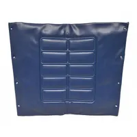 This ALCO back upholstery is a vinyl replacement cover for wheelchair backrests. It has a 24 in overall width to fit standard wheelchair frames. The set includes screws for mounting. Vinyl construction provides a surface that is easy to clean and maintain in medical or home care settings