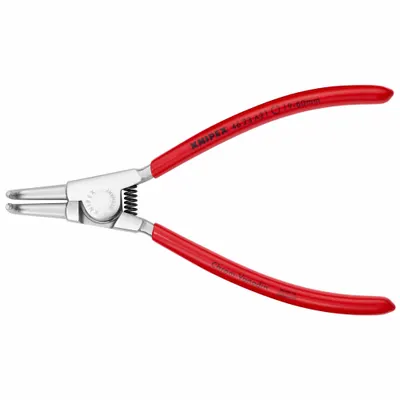 KNIPEX Retaining Ring Plier: External, For 19 mm to 60 mm Shaft Dia, 0.071 in Tip Dia - External Retaining-Ring Pliers