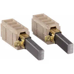 Replacement carbon brush set for AMETEK LAMB motors, compatible with model 4M883. Restores electrical contact between stationary and rotating parts. Used in industrial equipment such as blowers, pumps, and conveyors.