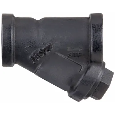 BELL & GOSSETT Y Strainer: 1/2 in, NPT, Mesh, 0.0331 in Screen Size, Cast Iron - Cast Iron Y Strainers